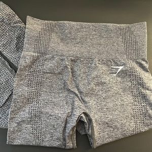 Gymshark Vital Seamless Leggings - Smokey Grey Marl - (S)